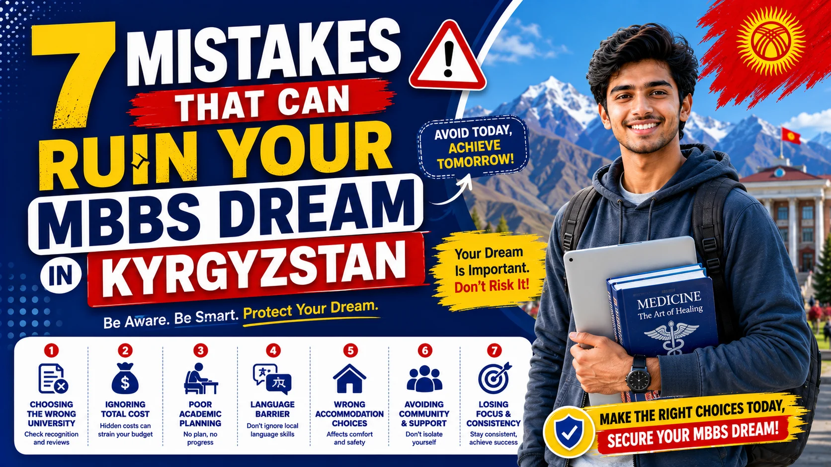 7 Mistakes That Can Ruin Your MBBS Dream in Kyrgyzstan